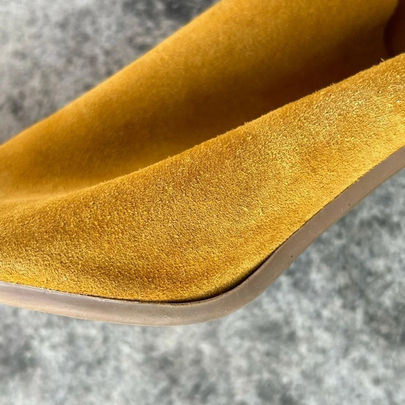 Bos & Co Mustard Peep Toe Block Heel, size 40 (Us  9) - Picture 8 of 12